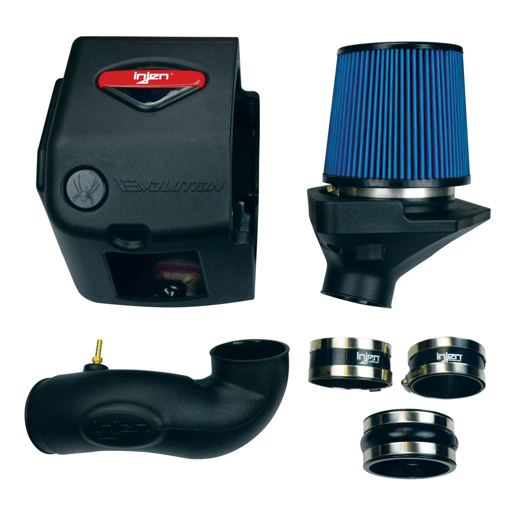thumbnail image 2 of Injen Evolution Cold Air Intake System For 2012-2017 Jeep Wrangler JK 3.6L – Black, +10 Hp, +9 Ft/lbs Torque 2 of 4