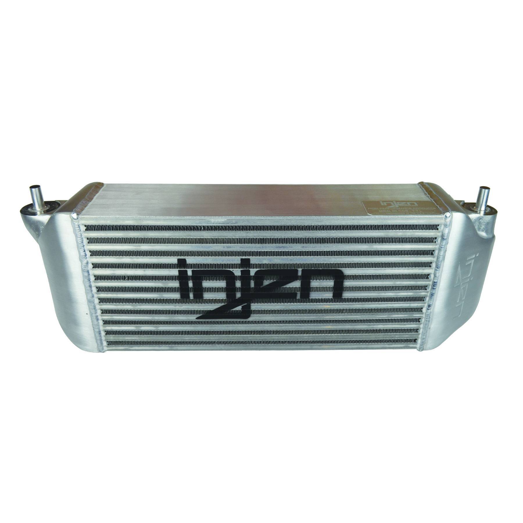 EMUSA Polished Tube & Fin Front Mount Intercooler – 31x12x4 Inch, 3” Inlet/Outlet, Universal FMIC