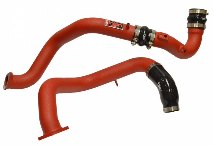 Injen Technology - Injen SES Intercooler Pipes (Wrinkle Red) - SES1573ICPWR